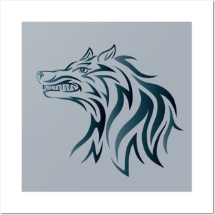 Wolf Tribal Posters and Art